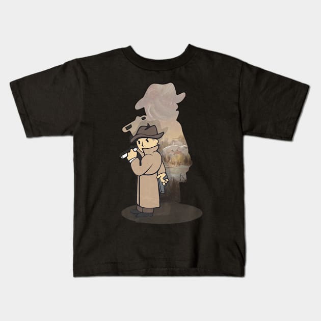 Fallout the Mysterious Stranger Kids T-Shirt by YourStyleB